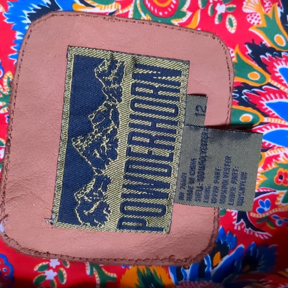 Vintage POWDERHORN* ski jacket long sleeve zip front snap placket embroidered - Picture 11 of 17